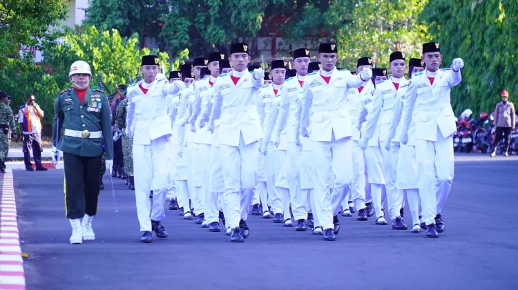 Dua Kali Bertugas, Paskibraka Tidore Sukses Kibarkan hingga Turunkan Merah Putih