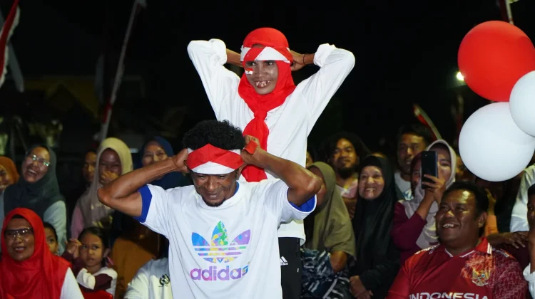 Sederhana dengan Swadaya, Perayaan HUT ke-81 RI di Rum Tetap Meriah