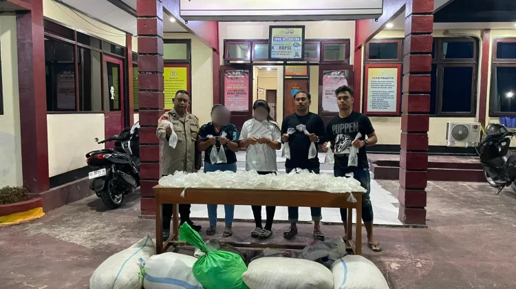 500 Kantong Cap Tikus Disita, Dua Pelaku Diamankan Polsek Oba Utara
