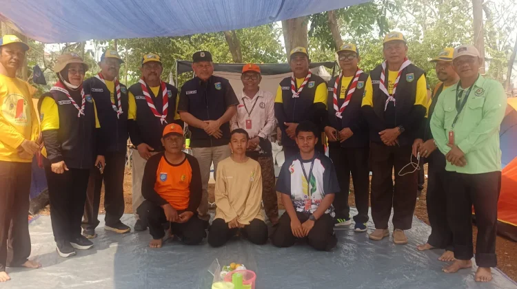 Wagub Malut Kunjungi Kontingen Jamnas XII Langsung di Lokasi Perkemahan