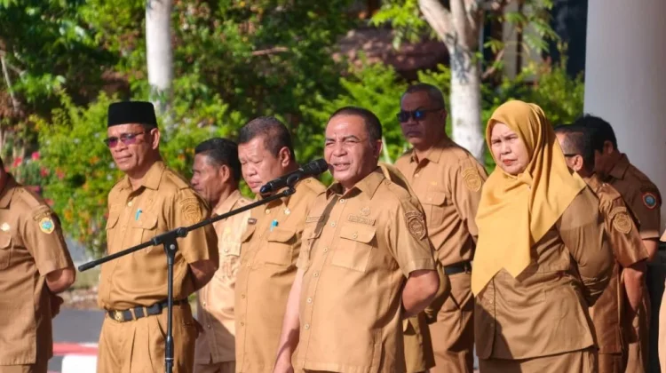 Pimpin Apel, Wabup Halteng Minta Perangkat Daerah Percepat Kinerja