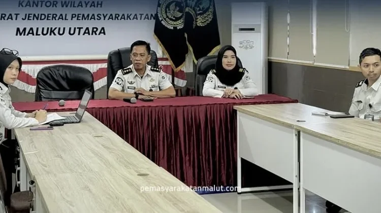 Kanwil Ditjenpas Malut Ikuti Launching Aplikasi MOOC