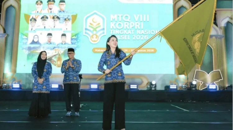 Gubernur Sherly Terima Pataka MTQ KORPRI, Maluku Utara Jadi Tuan Rumah 2028