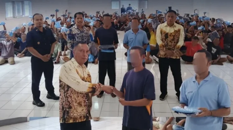 Lapas Ternate Penuhi Kebutuhan Dasar WBP Melalui Pembagian Pakaian