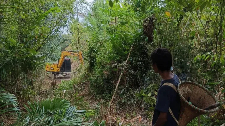 Warga Mafututu Swadaya Buka Jalan Tani Sepanjang 2 Kilometer