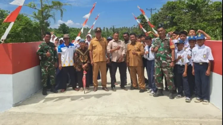 Jembatan Armco Desa Maidi Rampung, Mobilitas Warga Kini Lebih Mudah