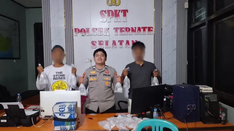 Puluhan Kantong Miras Tak Bertuan Diamankan Polsek Ternate Selatan