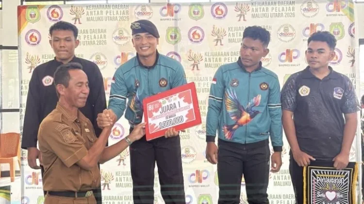 Personel Samapta Sabet Juara 1 Kejurda Pencak Silat Gubernur Malut