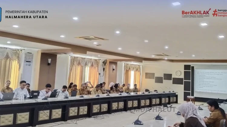 Pemkab Halmahera Utara Ikuti Evaluasi SPIP oleh BPKP Malut