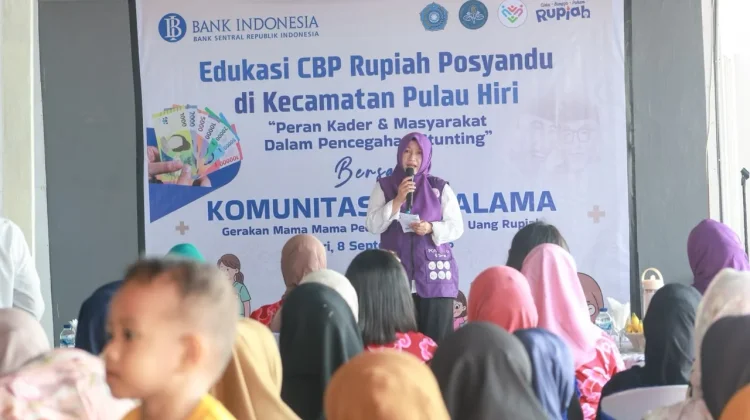 BI Malut Edukasi CBP Rupiah dan Pencegahan Stunting