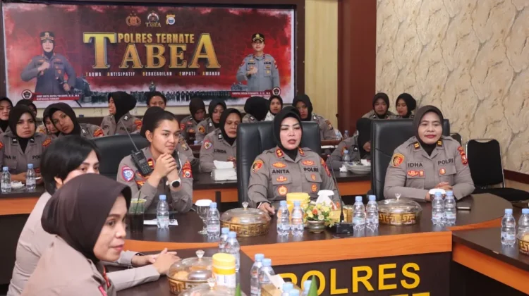 Polres Ternate Ikuti Syukuran HUT Ke-78 Polwan