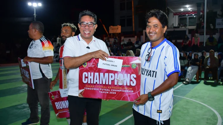 Ahmad Laiman Tutup Tongowai Futsal Championship, RT 07A FC Sabet Gelar Juara