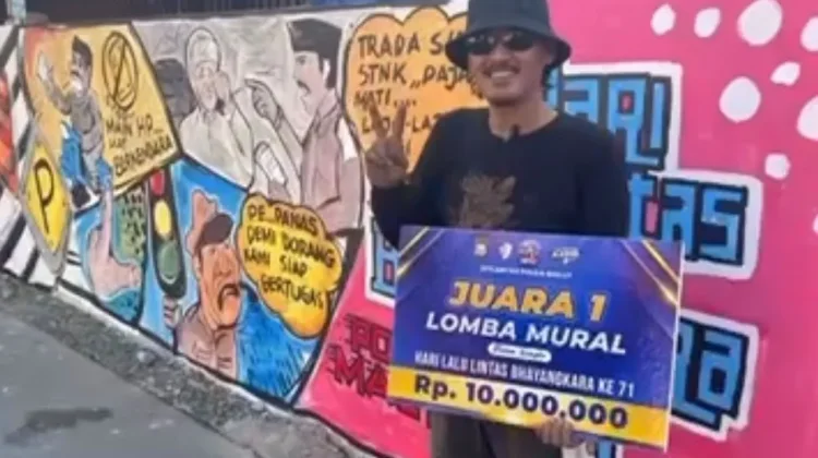 Lomba Mural Jadi Sarana Edukasi Keselamatan Berlalu Lintas di Maluku Utara