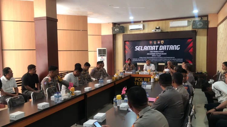 Polres Ternate Jadi Lokasi Penelitian Kurikulum Berbasis Kompetensi di Akpol