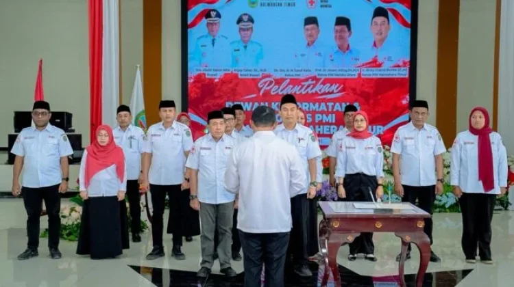 Ricky Chairul Richfat Dilantik Jadi Ketua PMI Haltim 2025-2030
