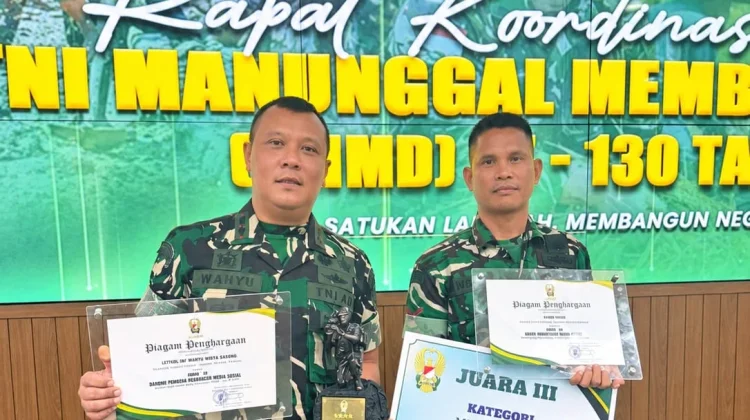 Kodim 1505/Tidore Raih Juara III Lomba Karya Jurnalistik STMMD Ke-129