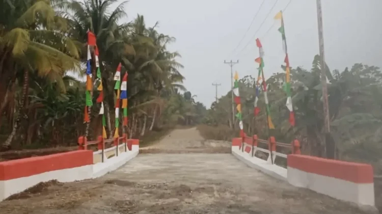 Jembatan Beton Garuda Wasileo Rampung, TNI dan Warga Bersinergi
