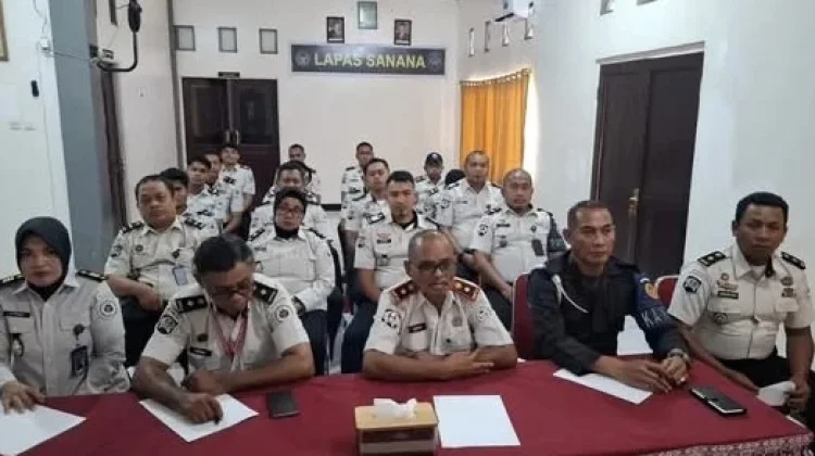 Lapas Sanana Ikuti Evaluasi UPT Pemasyarakatan se-Maluku Utara