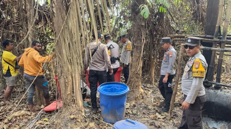 Polsubsektor Weda Tengah Kembali Bongkar Lokasi Produksi Miras Tradisional