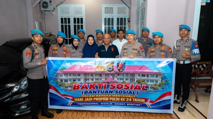 Bidpropam Polda Malut Gelar Baksos Sambut Hari Jadi Propam