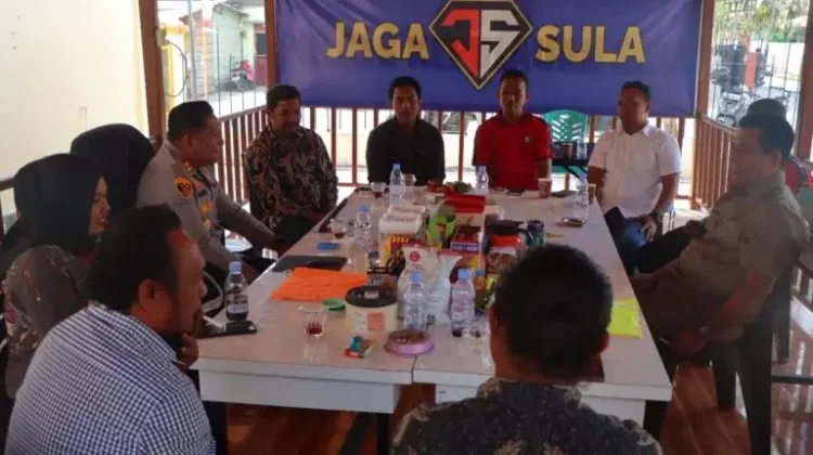 Kapolres Gelar Pertemuan Bersama KPU dan Ketua DPRD Sula