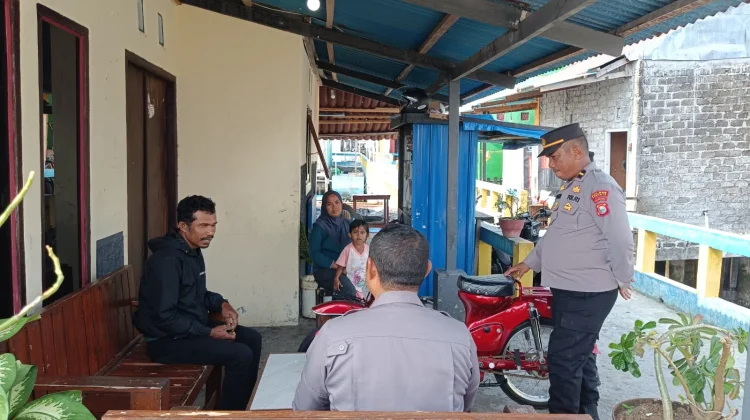 Satbinmas Polres Ternate Sampaikan Pesan Kamtibmas Cegah Karhutla