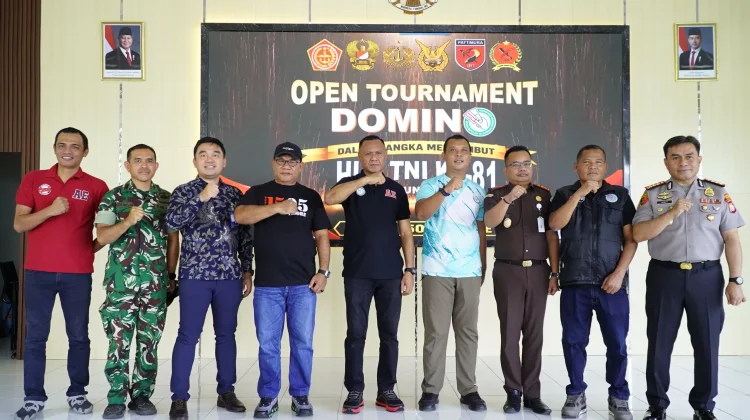 Sambut HUT ke-81 TNI, Kodim 1505 Tidore Gelar Turnamen Domino