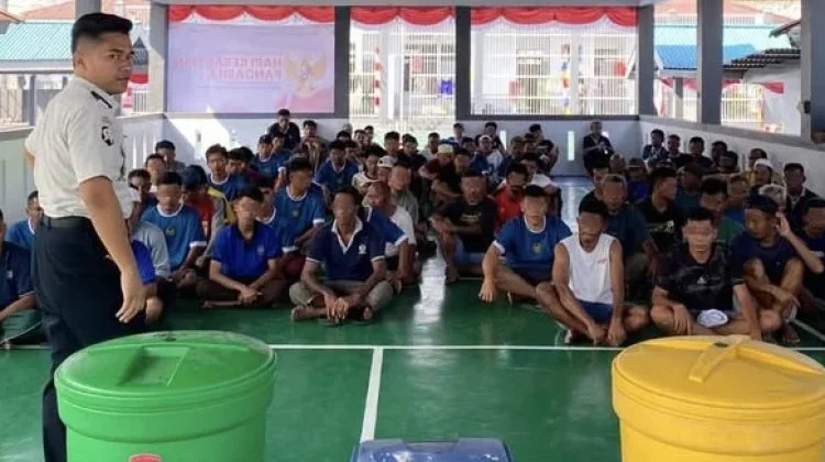 Rutan Soasiu Edukasi Warga Binaan tentang Pemilahan Sampah