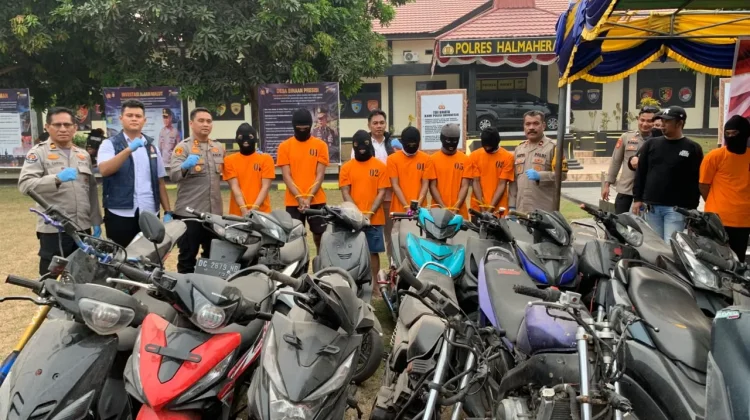 Penada hingga Pencuri 44 Motor dan 33 Handphone di Halmahera Utara Ditangkap