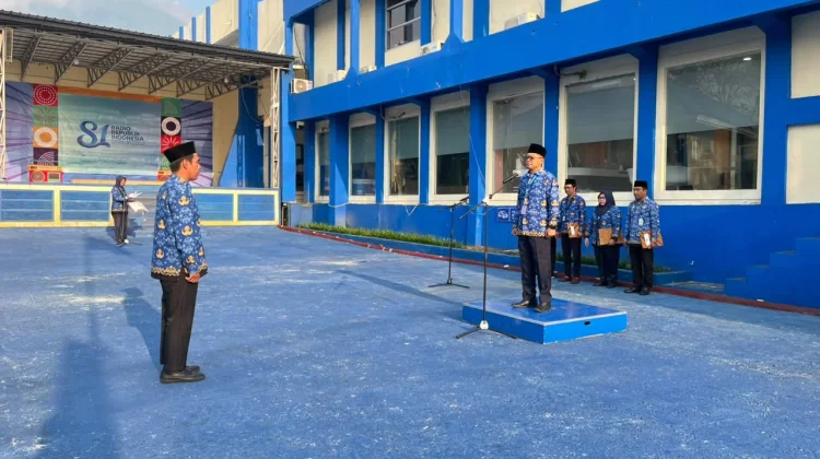 Hari Kesaktian Pancasila, Ketua Tim dan Kabag TU RRI Ternate Jadi Petugas Upacara