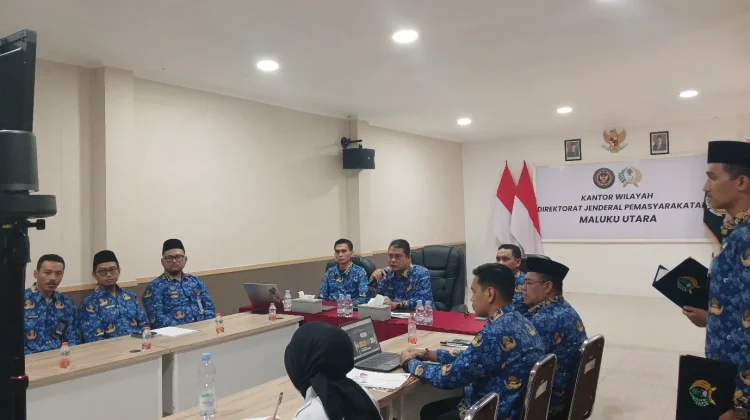 Tingkatkan Kompetensi Pos Bapas, Kanwil Ditjenpas Malut Gelar Sharing Knowledge
