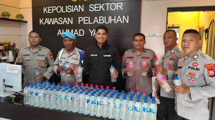 Polsek Gagalkan Penyelundupan Miras di Pelabuhan Ahmad Yani Ternate