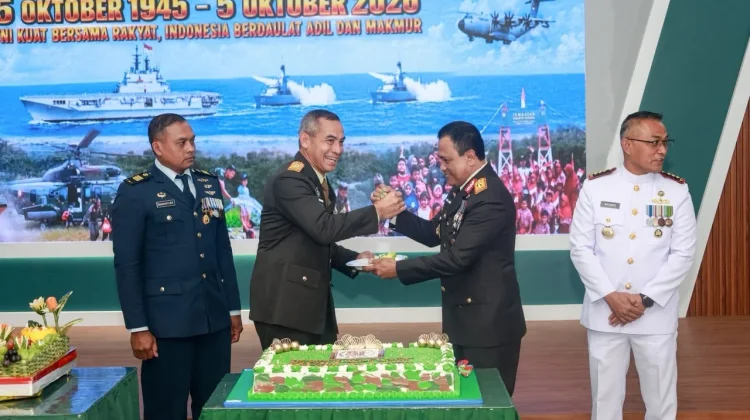 Wakapolda Maluku Utara Hadiri HUT ke-81 TNI, Tegaskan Soliditas TNI-Polri