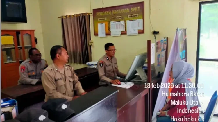 SPKT Polres Halbar Layani Masyarakat dengan Cepat