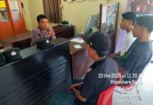 SPKT Polres Halbar Tindak Lanjut Laporan Masyarakat