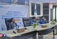 Rakor Literasi Halut Perkuat Kolaborasi Sekolah dan Daerah