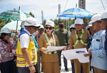 Gubernur Sherly Tinjau Proyek Sekolah Rakyat di Jailolo