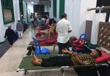 PMI Gandeng DKM Masjid Al Munawar Gelar Donor Darah