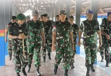 Dandim 1505/Tidore Sambut Kunjungan Kerja Pangdam XV/Pattimura