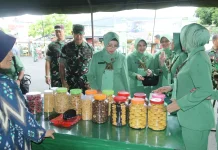 Ringankan Beban Masyarakat, Korem 152/Baabullah Gelar Bazar Murah