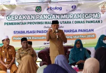 Ternate Jadi Titik Terakhir Gerakan Pangan Murah Ramadan Pemprov Malut