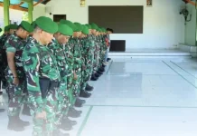 Kasdim 1505/Tidore Pimpin Apel Kembali dan Pemberangkatan Cuti Lebaran