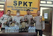 Edarkan Miras Cap Tikus, Seorang Pria di Halteng Diamankan