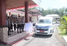 Mudik Balik Gratis di Halteng Dilepas Kapolres