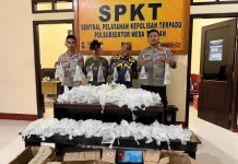 Polsubsektor Weda tengah Amankan Ratusan Kantong Miras