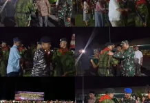 Wabup Halut Sambut Satgas Pamtas RI-PNG Yonif 732 Banau