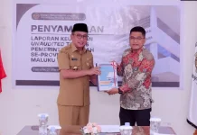 Wali Kota Ternate Serahkan LKPD 2025, OPD Diminta Responsif