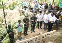 Groundbreaking Jembatan Garuda Korem Baabullah di Ternate