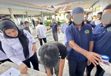 Pegawai dan Warga Binaan Lapas Tobelo Jalani Pemeriksaan Urine