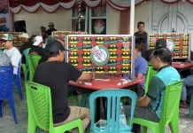 Ratusan Peserta Ramaikan Turnamen Domino Gardu Santana Ternate